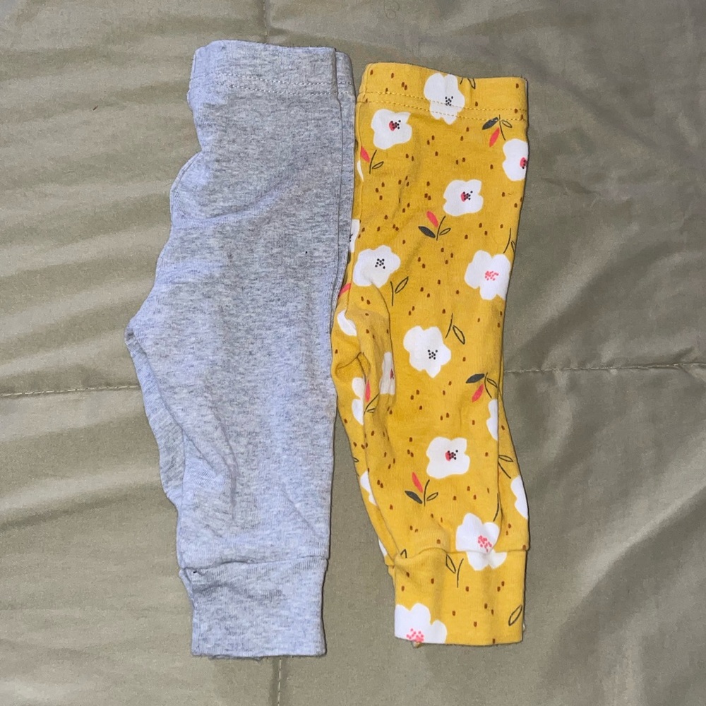 Lot of 2 (6 month) baby pants